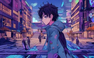 男生二次元科技壁纸，科技在校园生活中的未来 mapped